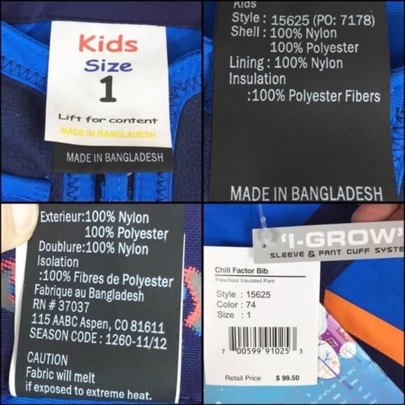 Obermeyer Chill Factor Ski Bib Toddler Kids 1 XS - Picture 6 of 7